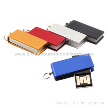 Twist Mini USB Drive, Cheap Price, Customized Casing Colors/Logos/Packaging Ways are Accepted